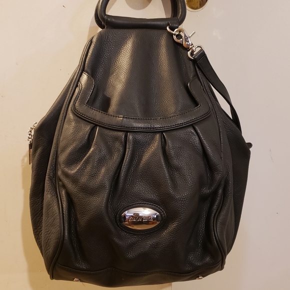 Charles David Black Leather Tote Bag - Picture 2 of 11